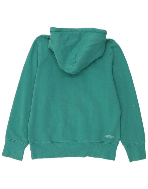 Animal Mens Graphic Hoodie Jumper Large Green Cotton