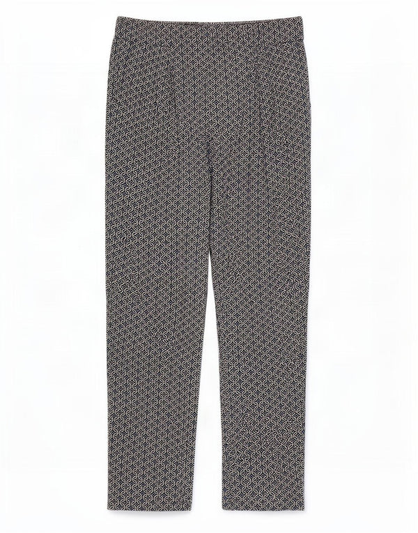 Женские укороченные брюки Marks & Spencer UK 12 Medium W32 L26 Синие с геометрическим рисунком