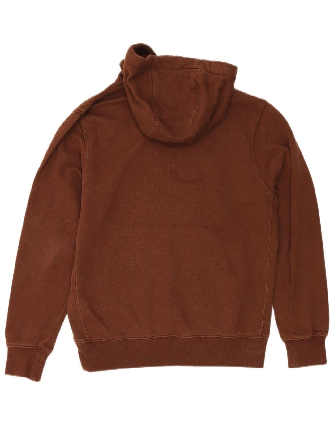 Nike Mens Hoodie Jumper Small Brown Cotton