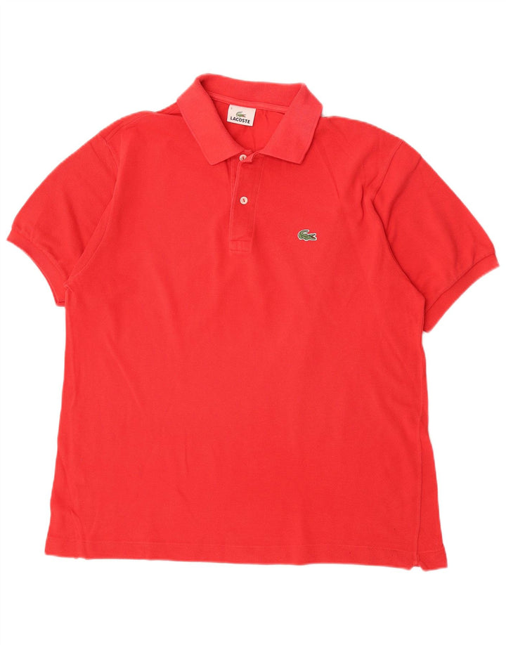 Lacoste Mens Polo Shirt Size 5 Large Red Cotton