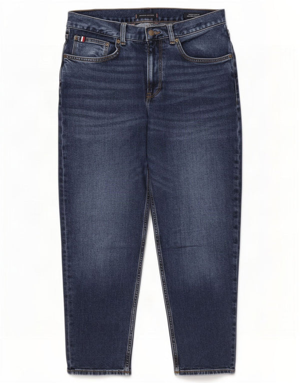 Jeans affusolati dalla vestibilità rilassata Harlem da uomo Tommy Hilfiger W32 L30 cotone blu