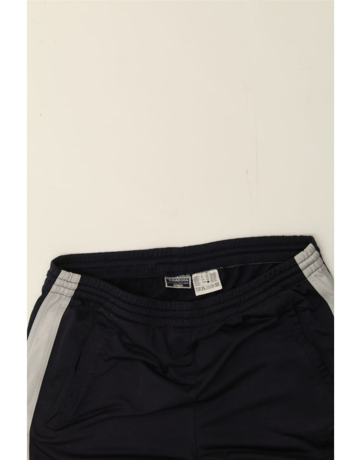 DIADORA Mens Tracksuit Trousers IT 48 Medium  Navy Blue Colourblock Vintage Diadora and Second-Hand Diadora from Messina Hembry 