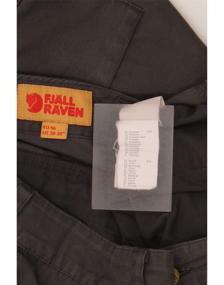 Fjall Raven Mens Straight Cargo Trousers W38 L32 Brown Polyester