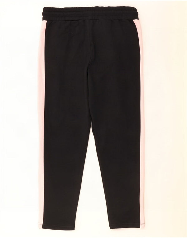Ellesse Pantalon de survêtement pour femme UK 16 Large Noir Colourblock Cotton