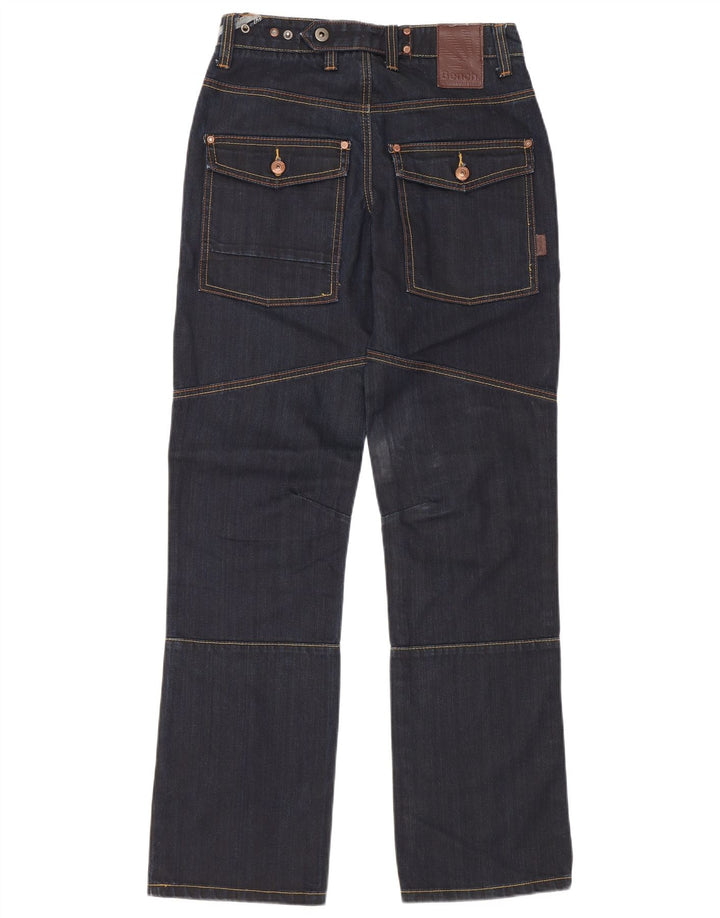 BENCH Mens Straight Jeans W28 L32 Navy Blue Cotton