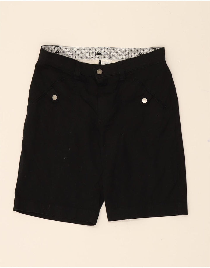 LEE Womens Chino Shorts US 8 Medium W28  Black Cotton Vintage Lee and Second-Hand Lee from Messina Hembry 