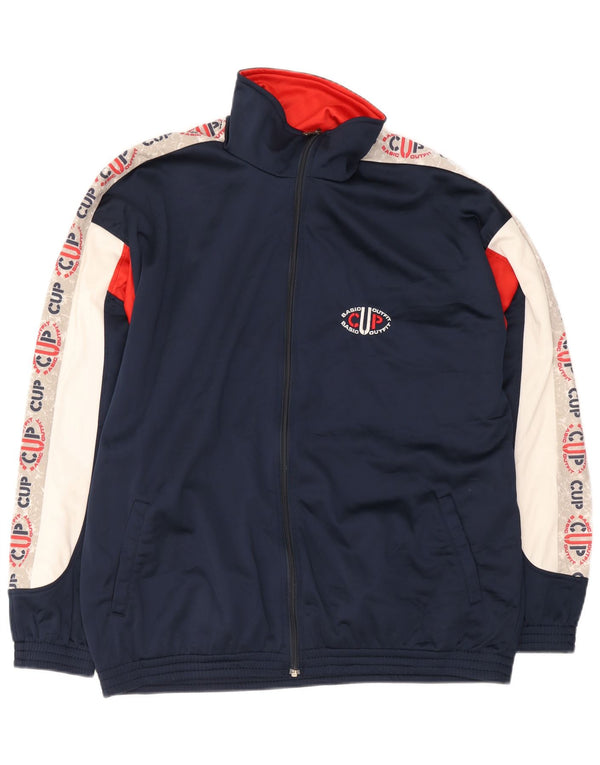 Giacca da tuta da uomo Campagnolo UK 44 XL Blu Navy Colourblock Sports