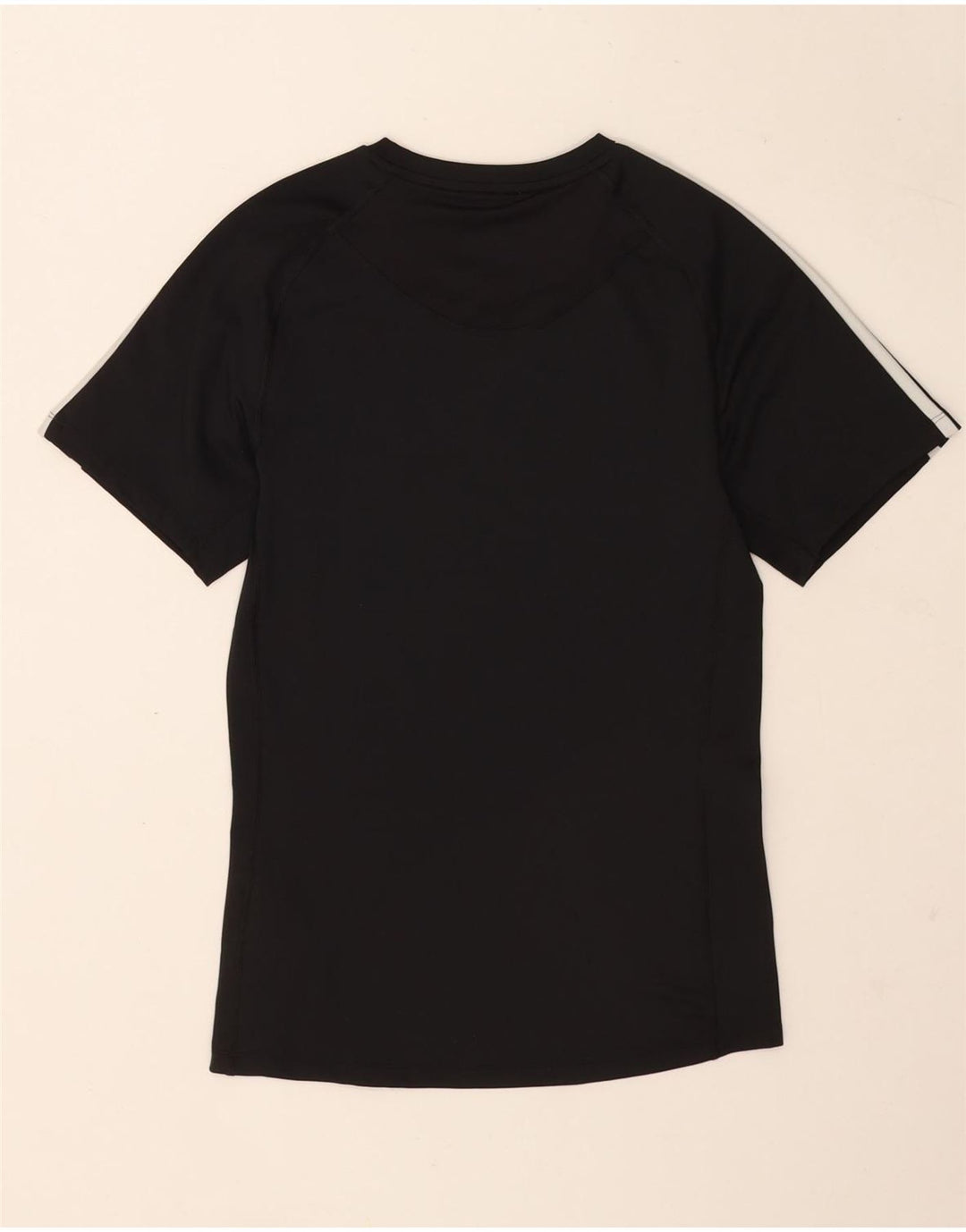 Adidas Mens Tech Fit T-Shirt Top Medium Black Polyester
