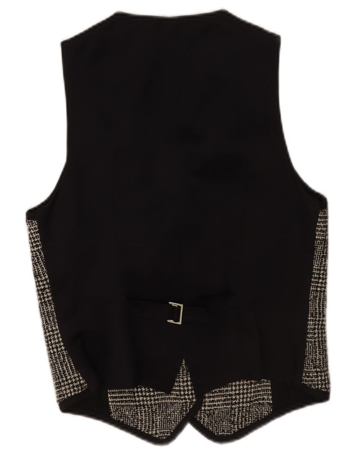 Anne Fontaine Womens Waistcoat EU 40 Medium Grey Houndstooth Wool