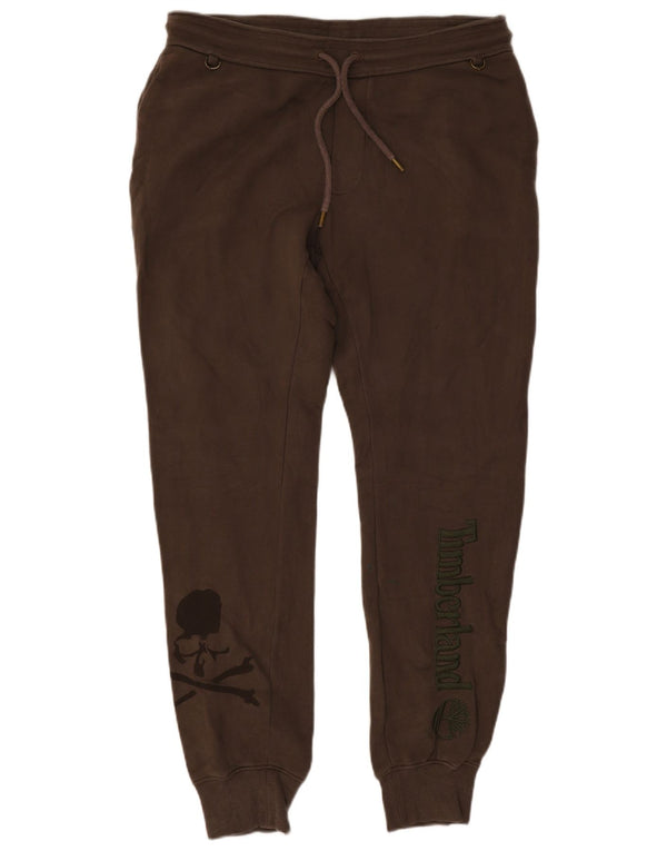 Timberland Pantalon de survêtement graphique pour homme, jogging en coton marron, grand