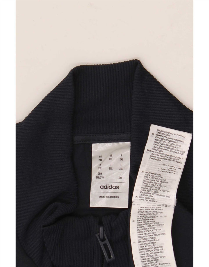 Giacca da tuta da uomo Adidas 2XL poliestere blu navy