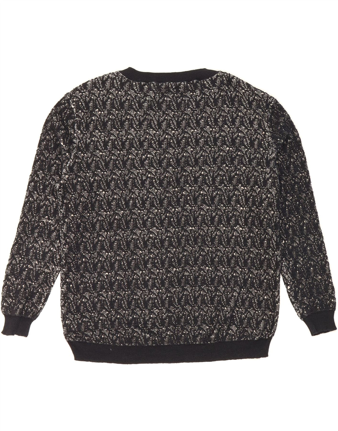MOSSIMO Womens Boat Neck Jumper Sweater UK 14 Medium Black Cotton Vintage Mossimo and Second-Hand Mossimo from Messina Hembry 