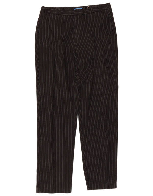 Dockers Γυναικείο ίσιο παντελόνι US 10 Large W32 L30 Μαύρο ριγέ