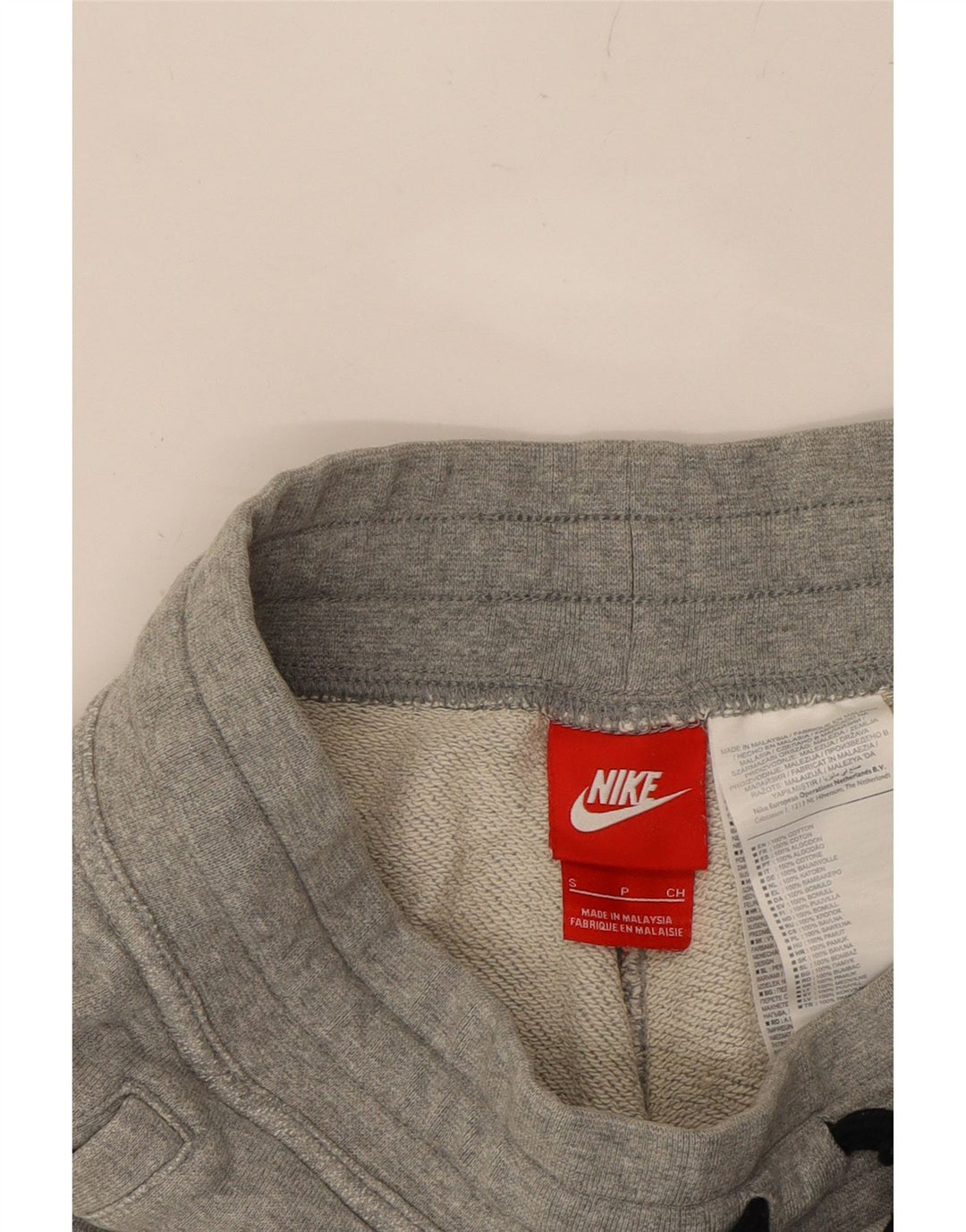 NIKE Mens Graphic Sport Shorts Small  Grey Cotton Vintage Nike and Second-Hand Nike from Messina Hembry 