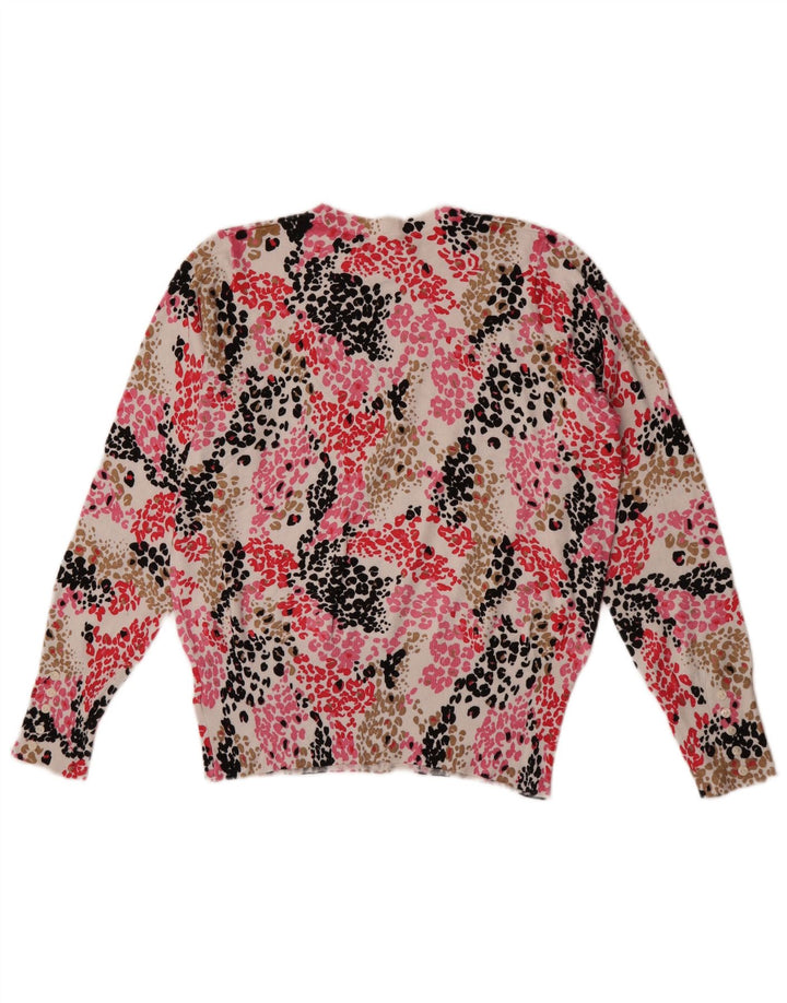 Marks & Spencer Womens Crew Neck Jumper Sweater UK 14 Large Multicoloured