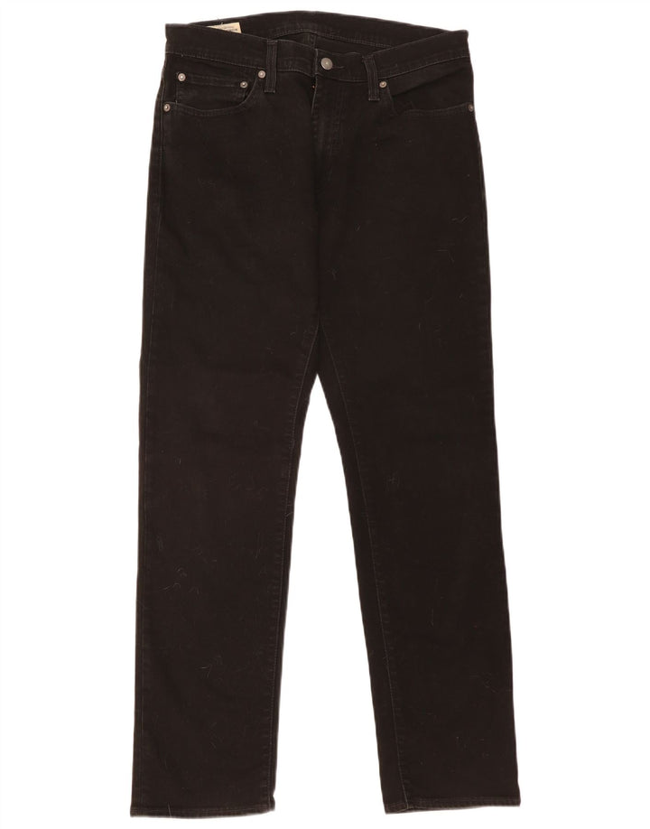 Levi's Mens 511 Slim Jeans W32 L32 Black Cotton