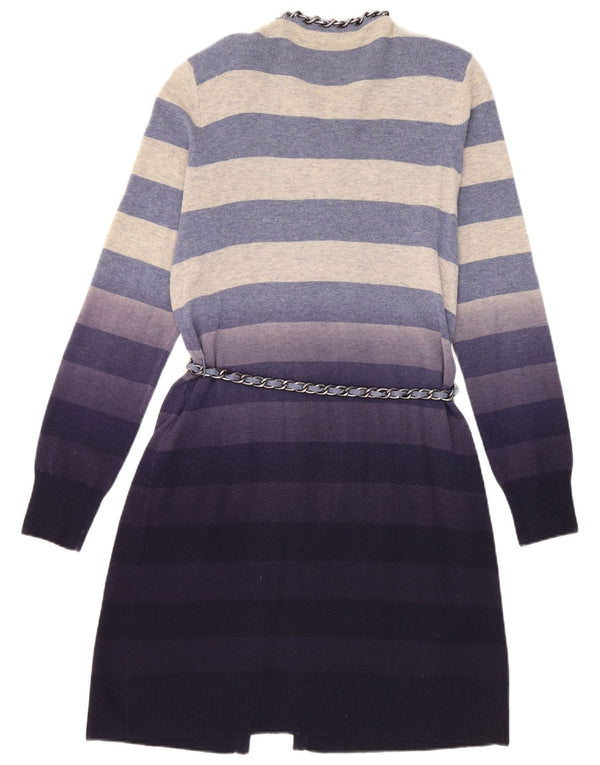 Roberta Scarpa Maglia Cardigan Donna IT 46 Large Blu Navy a Righe