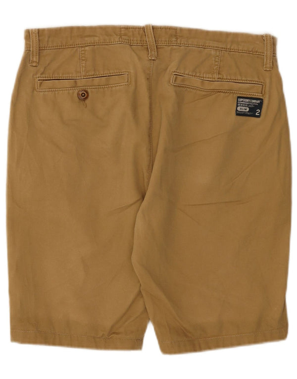 Superdry Herren Chinoshorts Medium W32 Beige Baumwolle
