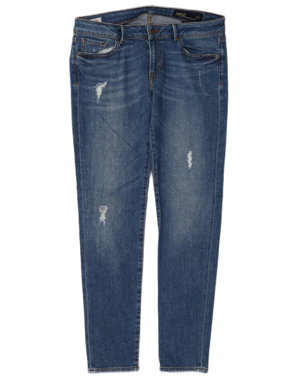 Rifle Womens Distressed Skinny Jeans W31 L29 Blue