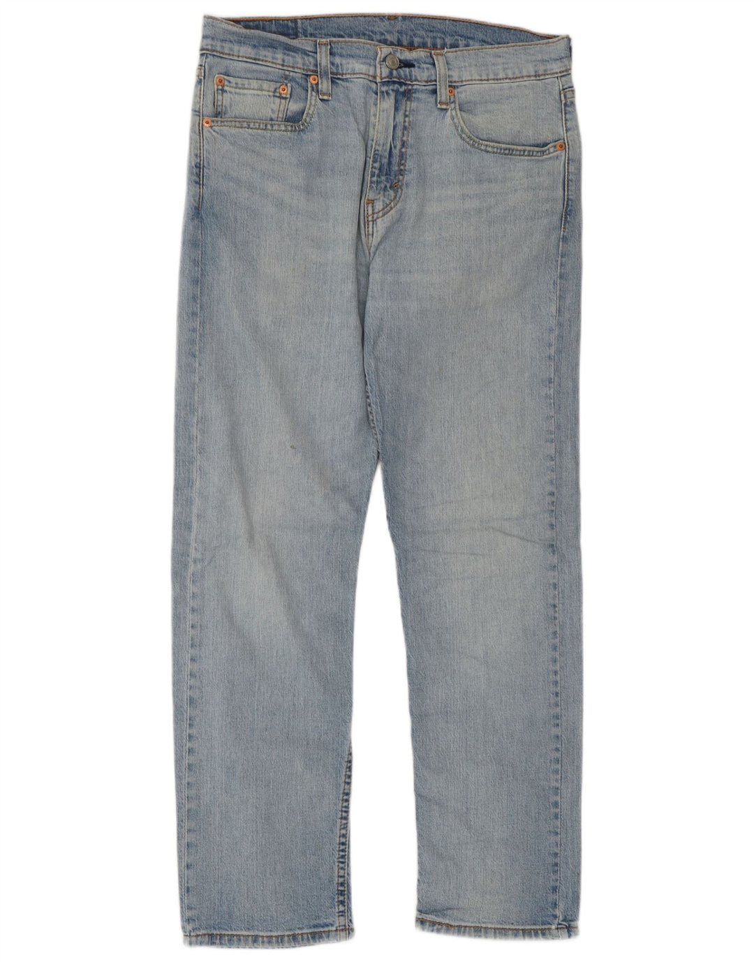 Levi's Womens 502 Straight Jeans W32 L27 Blue Cotton