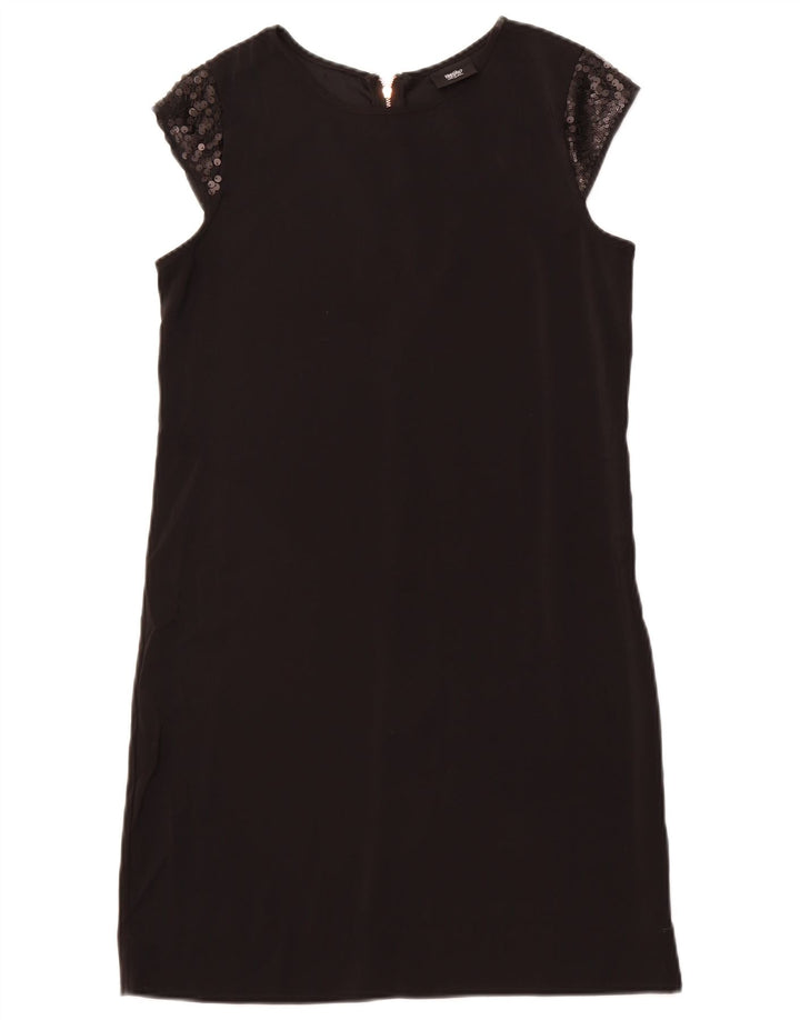 Abito a trapezio da donna MOSSIMO UK 6 XS poliestere nero