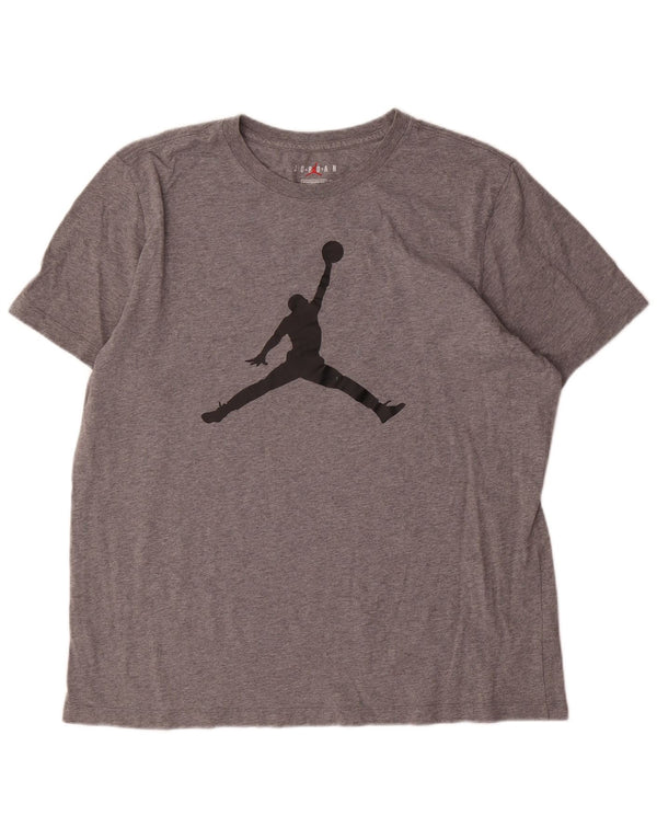 Jordan T-shirt graphique coupe standard pour homme XL en coton gris