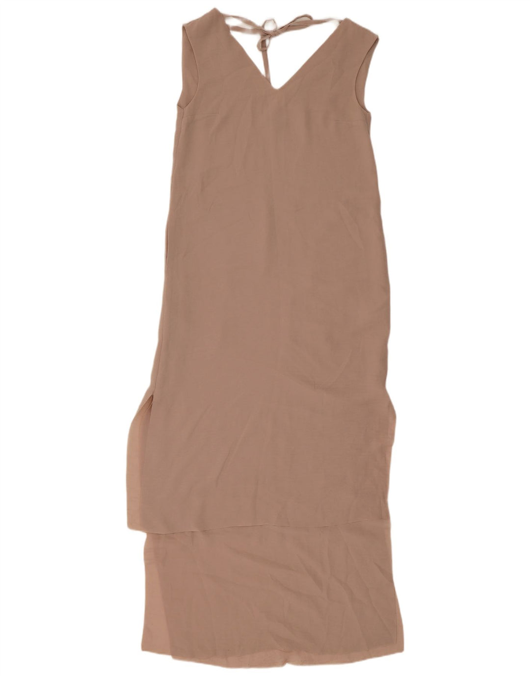 Cos Womens Sleeveless Maxi Dress EU 34 XS Beige Polyester