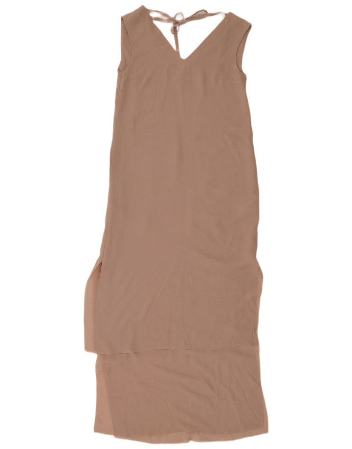 Cos Womens Sleeveless Maxi Dress EU 34 XS Beige Polyester