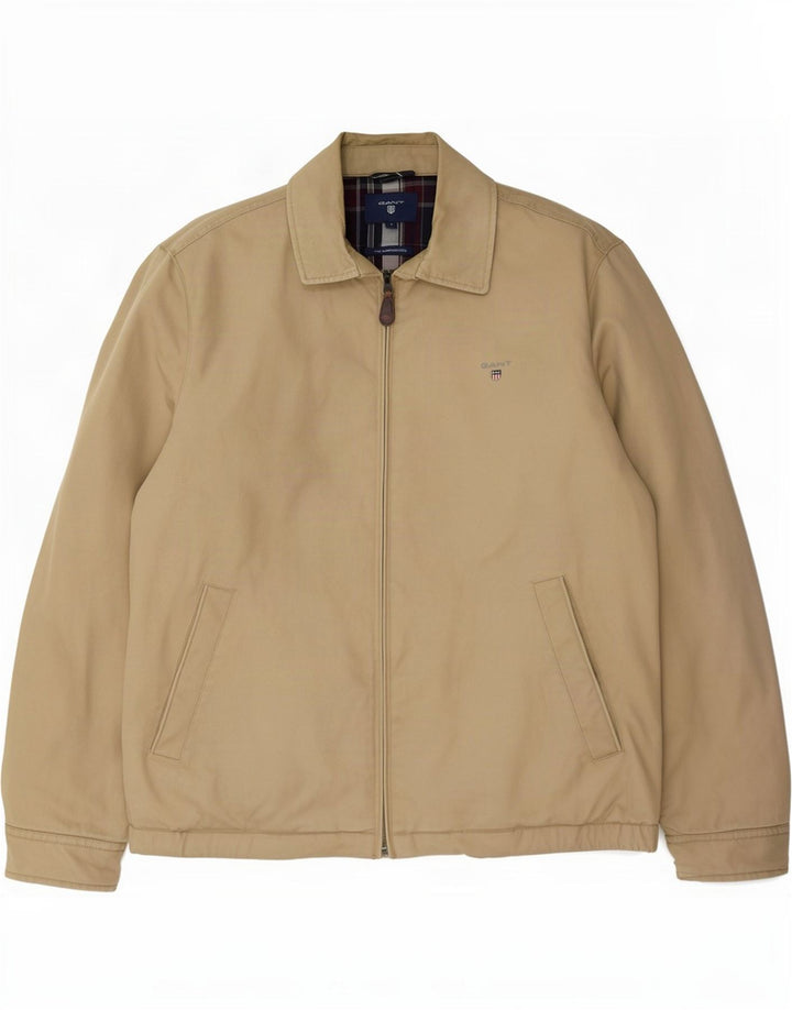 Gant Veste Bomber Homme UK 40 Large Beige Coton