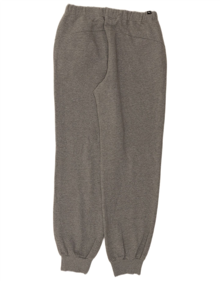 Puma Mens Graphic Tracksuit Trousers Joggers Medium  Grey Cotton