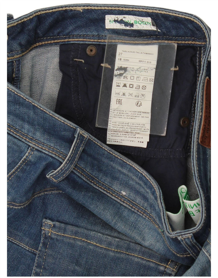Benetton Jean Bootcut Femme W27 L28 Bleu Coton