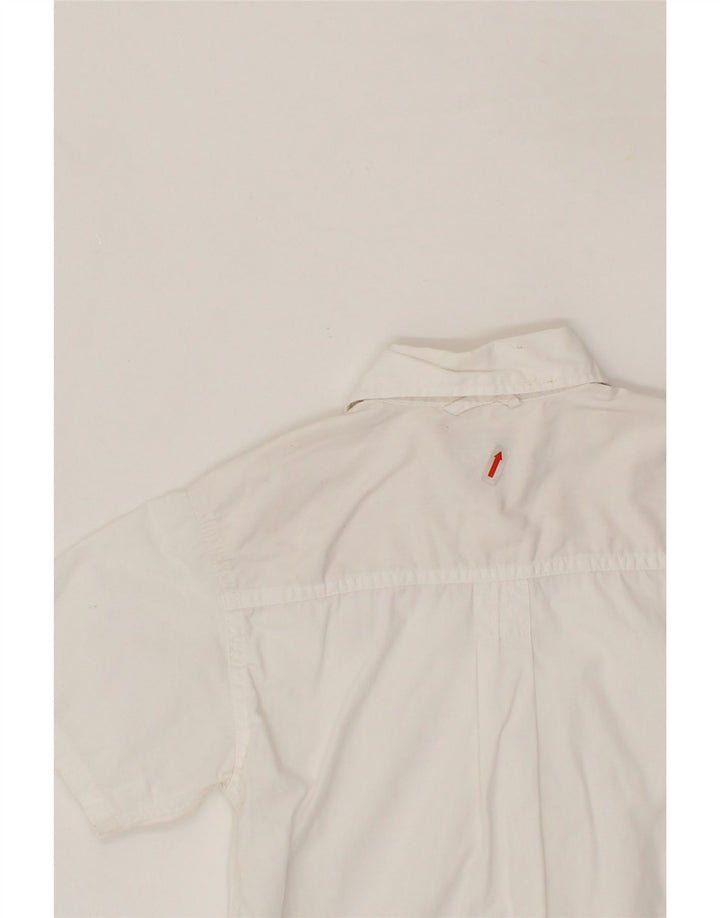 TIMBERLAND Boys Short Sleeve Shirt 3-4 Years White Vintage Timberland and Second-Hand Timberland from Messina Hembry 