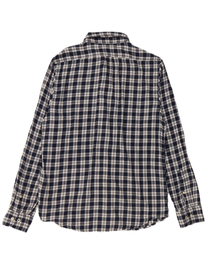 Lee Mens Regular Fit Flannel Shirt Medium Navy Blue Check Cotton