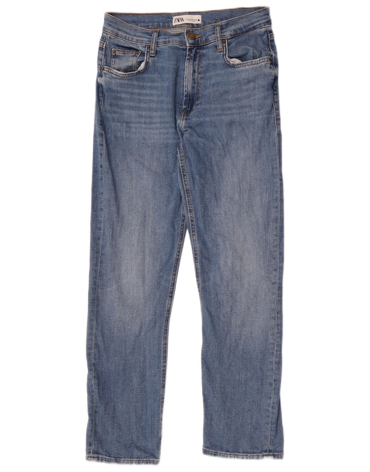 Zara Womens Straight Jeans EU 40 Medium W30 L27 Blue Cotton