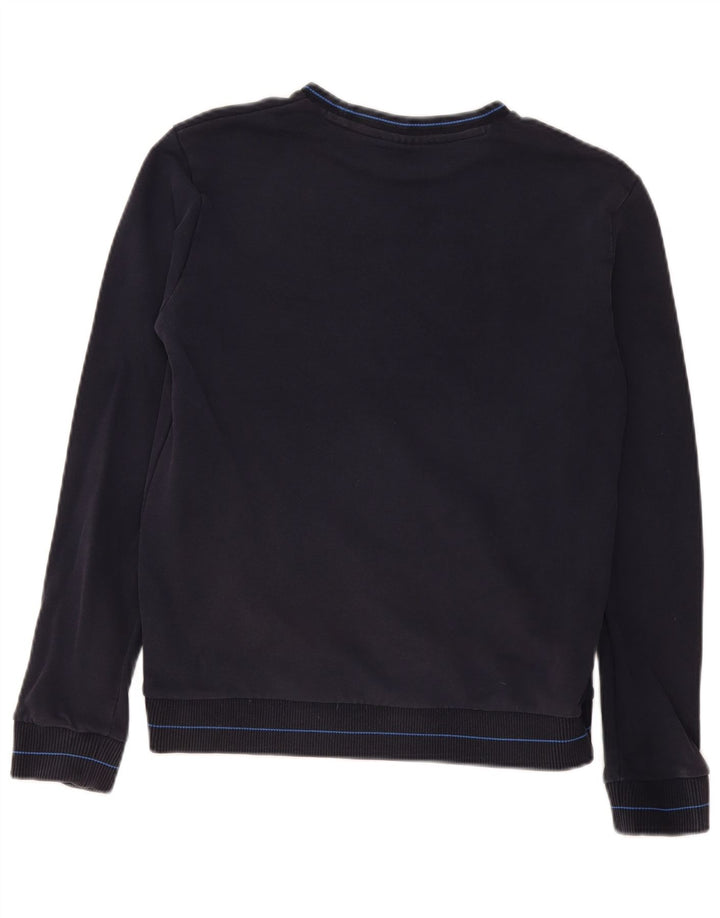 Hugo Boss Felpa da uomo Maglione piccolo in cotone blu navy