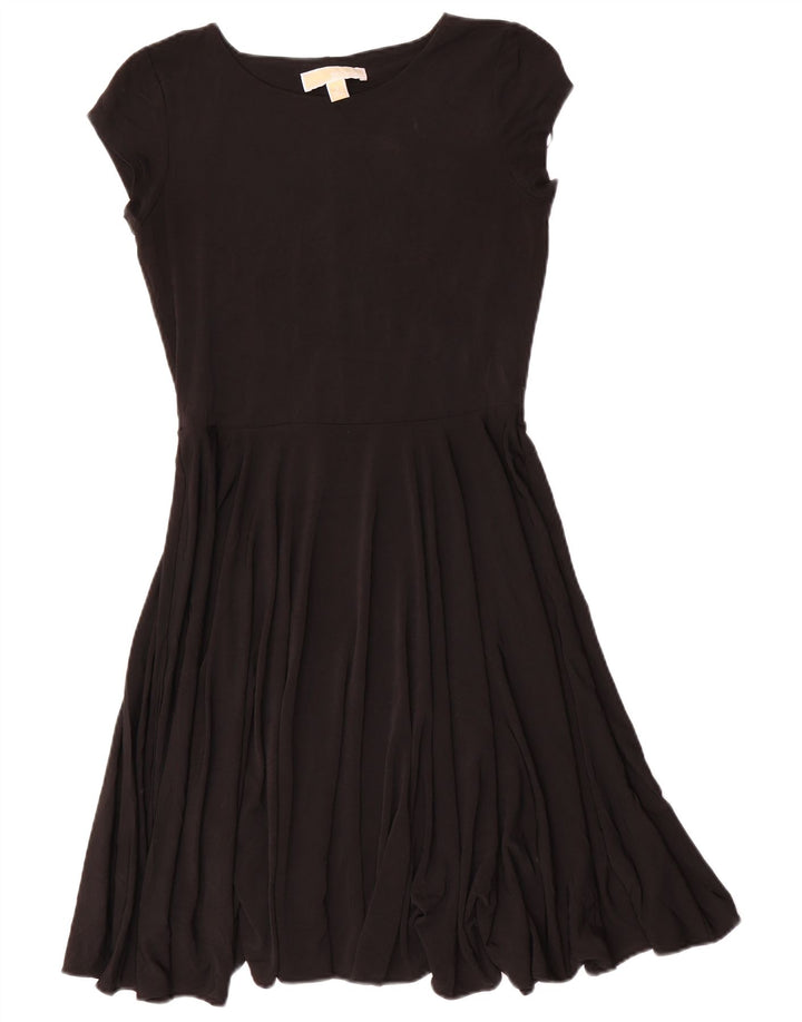 Michael Kors Robe trapèze pour femme UK 10 Petit Noir Polyester