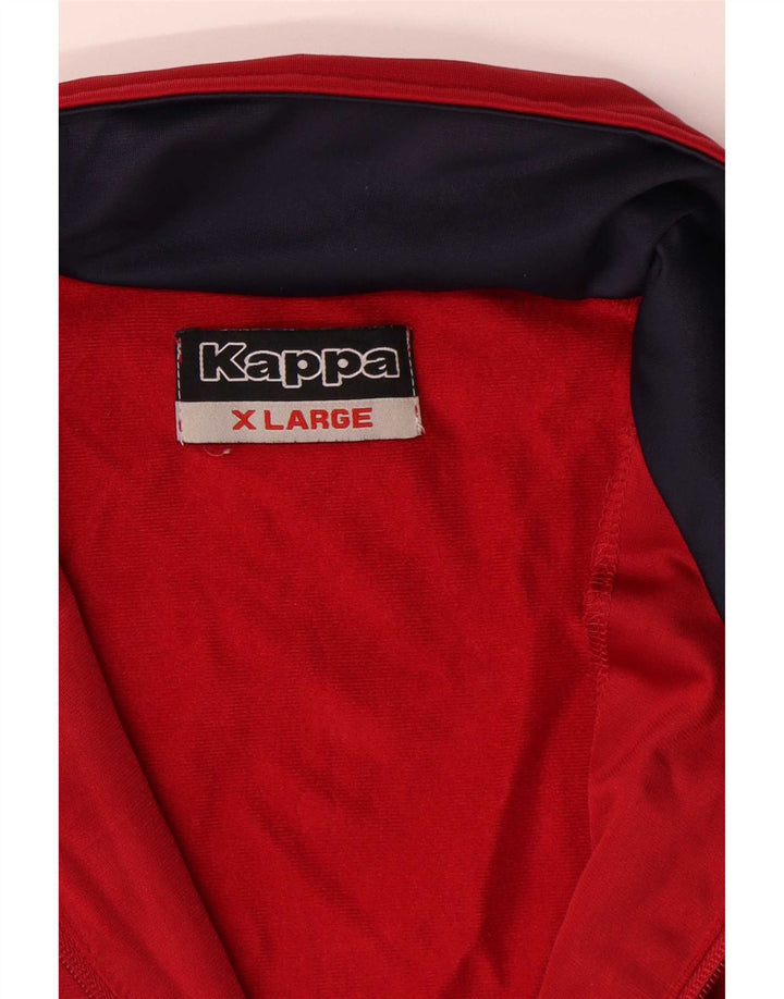 Мужская спортивная куртка Kappa XL, красный полиэстер с цветными блоками