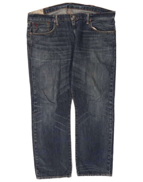 Polo Ralph Lauren Mens Straight Jeans W40 L30 Blue Cotton
