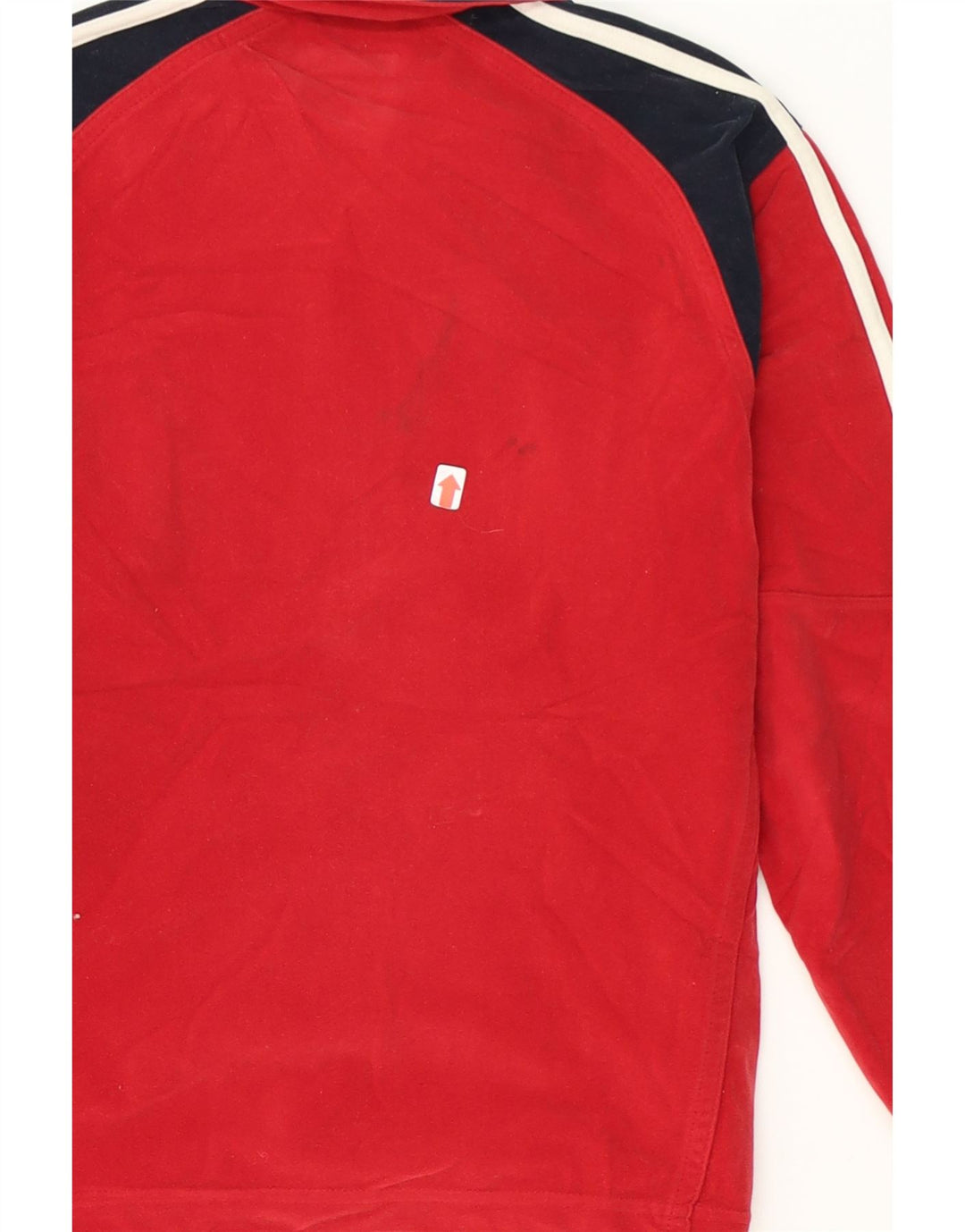 ADIDAS Boys Tracksuit Top Jacket 11-12 Years Red Colourblock Vintage Adidas and Second-Hand Adidas from Messina Hembry 