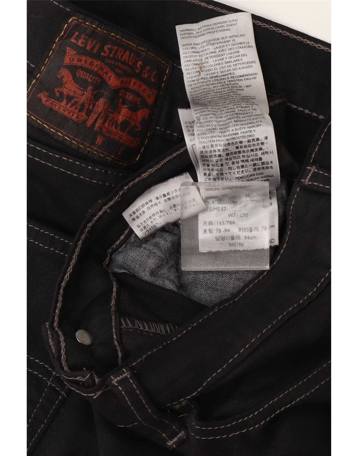 Levi's Damen Slim Jeans W31 L30 Schwarze Baumwolle