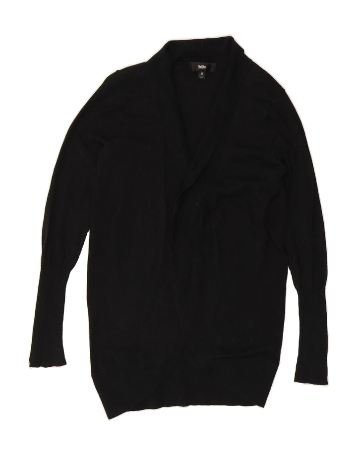 MOSSIMO Womens Longline Cardigan Sweater UK 14 Medium Black Cotton Vintage Mossimo and Second-Hand Mossimo from Messina Hembry 