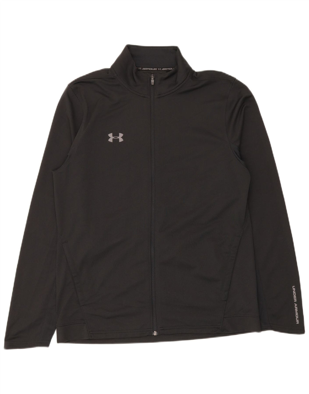 Under Armour Mens Tracksuit Top Jacket Large Black Polyester