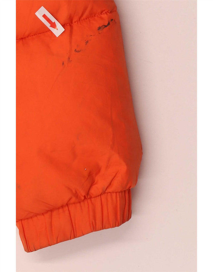 Sergio Tacchini Mens Hooded Padded Jacket UK 36 Small Orange Polyamide