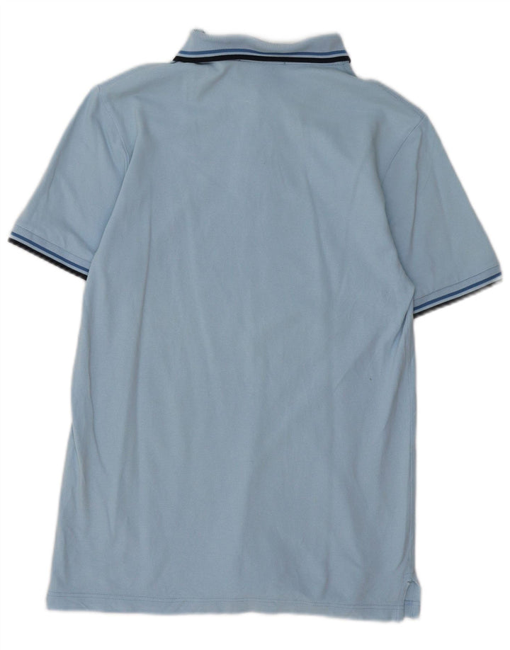 FRED PERRY Mens Polo Shirt Small Blue Cotton