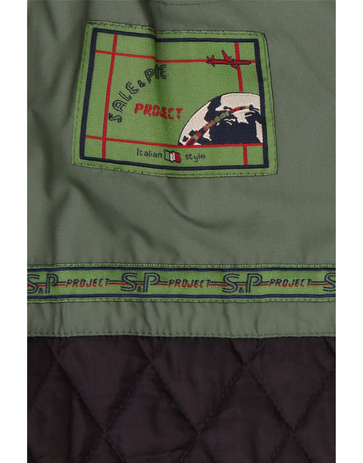 Vintage Mens Padded Jacket UK 42 XL Green