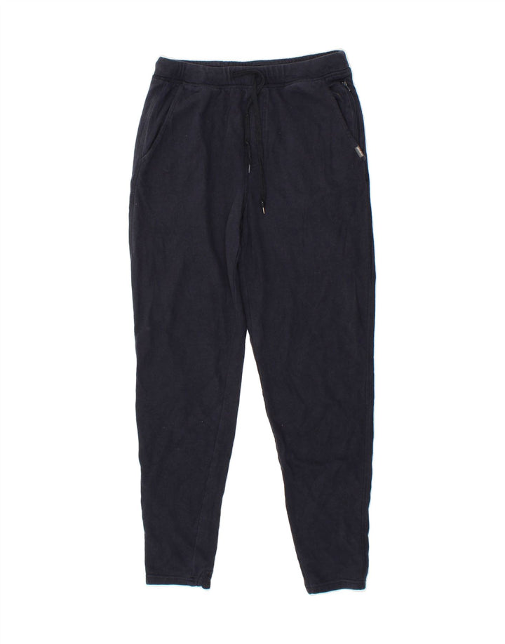 EDDIE BAUER Mens Ben Tracksuit Trousers Small  Navy Blue Cotton Vintage Eddie Bauer and Second-Hand Eddie Bauer from Messina Hembry 