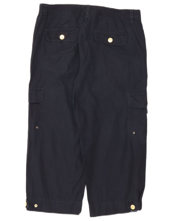 Chaps Dame Lige Capri Cargo Bukser US 8 Medium W32 L21 Navy Blue