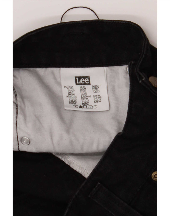Jeans dritti da donna Lee W30 L32 cotone nero