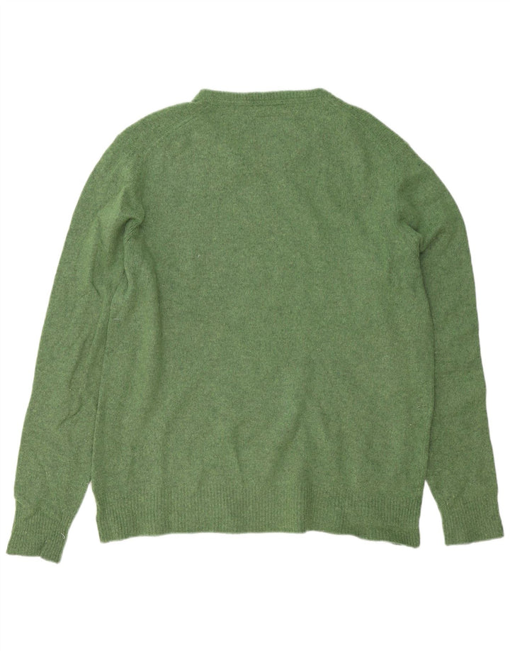 Maglione da uomo girocollo Superdry in lana d'agnello verde grande