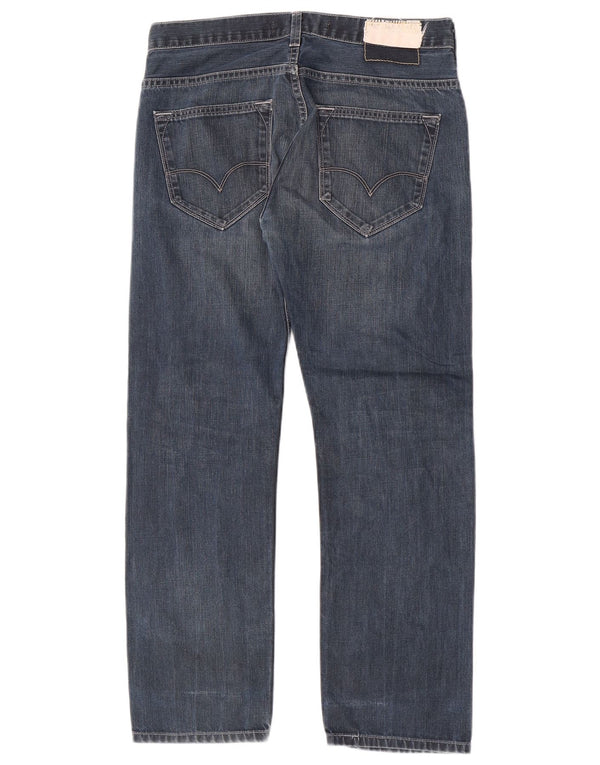 Levi's Mens 504 Straight Jeans W32 L27 Μπλε Βαμβακερό